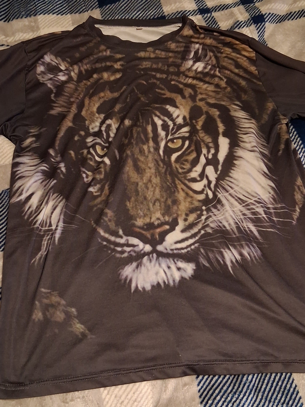 Men's Brown Tiger Graphic Short Sleeve Tee
